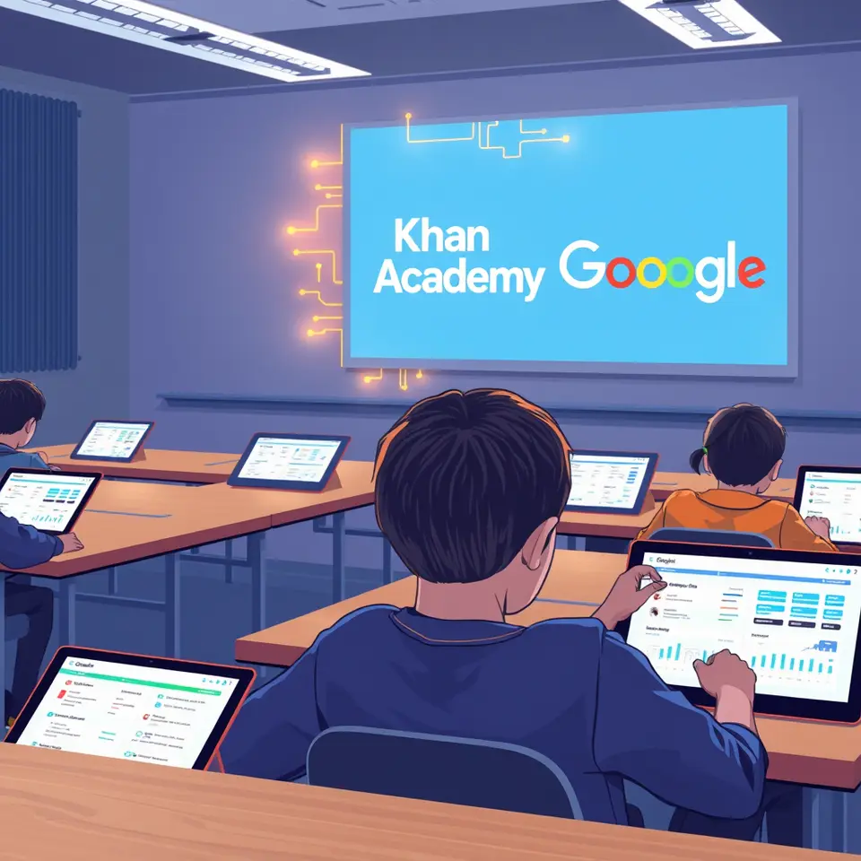AI-powered learning tools linking Khan Academy and Google