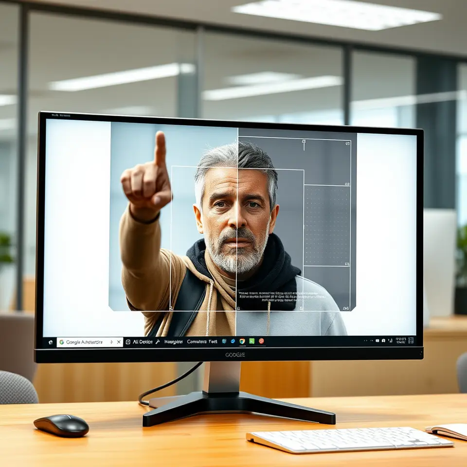 Google AI detection tool analyzing a deepfake image