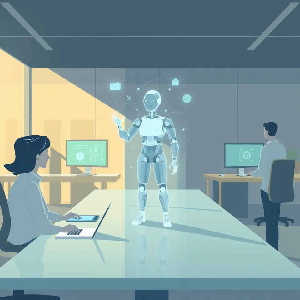 Illustration of shadow AI tools streamlining workflow automation