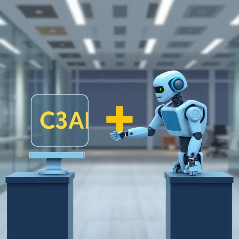 C3 AI Automation merger visualized as connected digital platforms