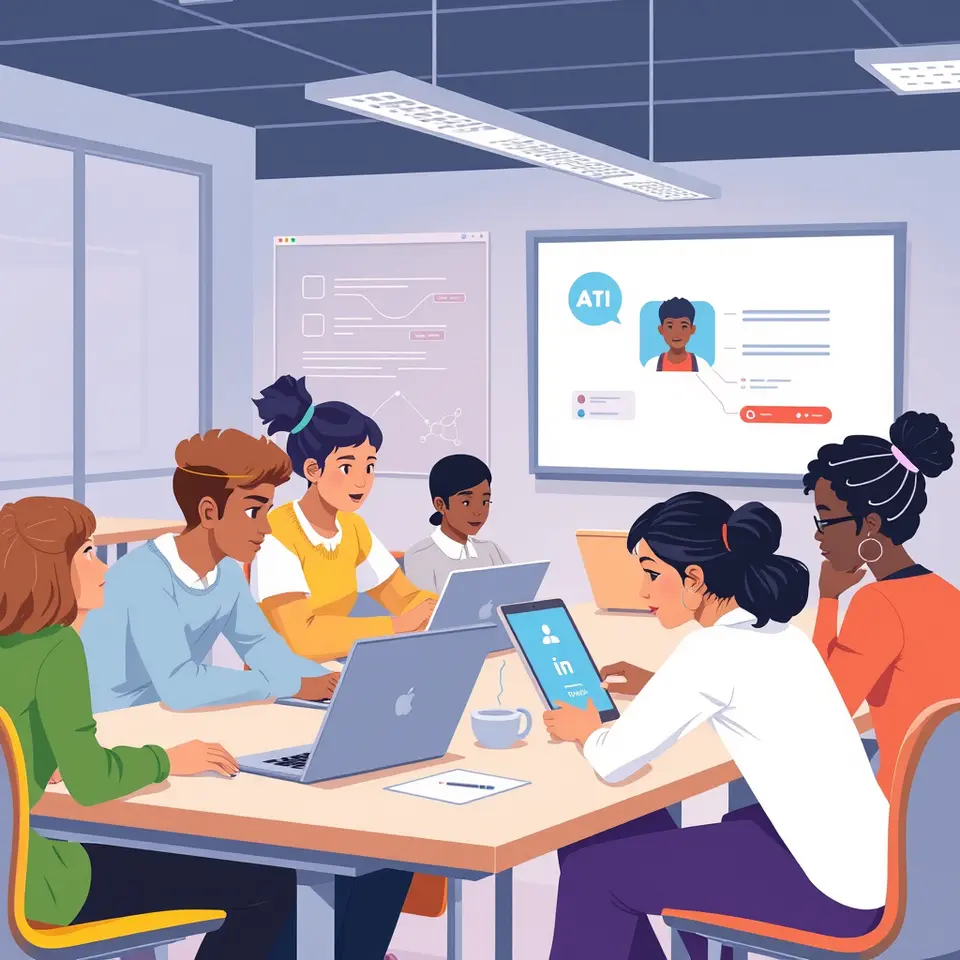 AI education workforce training in modern classroom