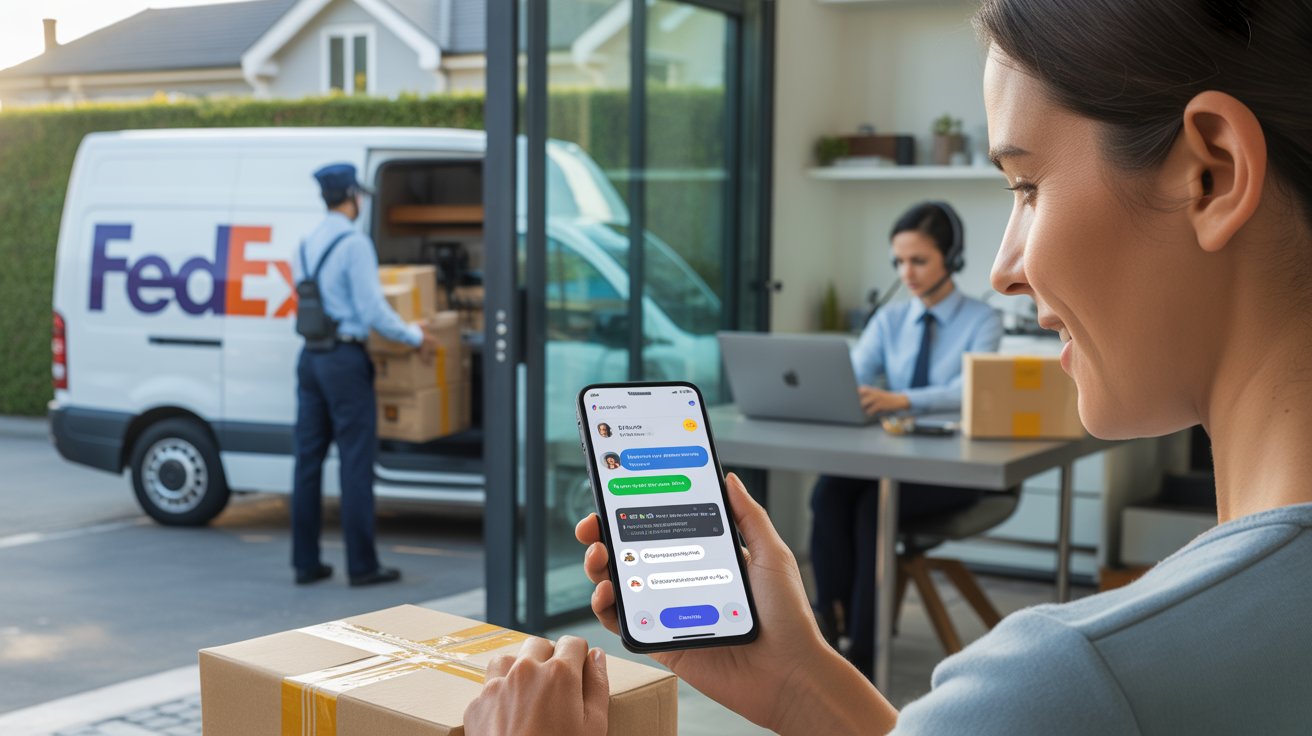 FedEx AI chatbot assisting last‑mile delivery queries