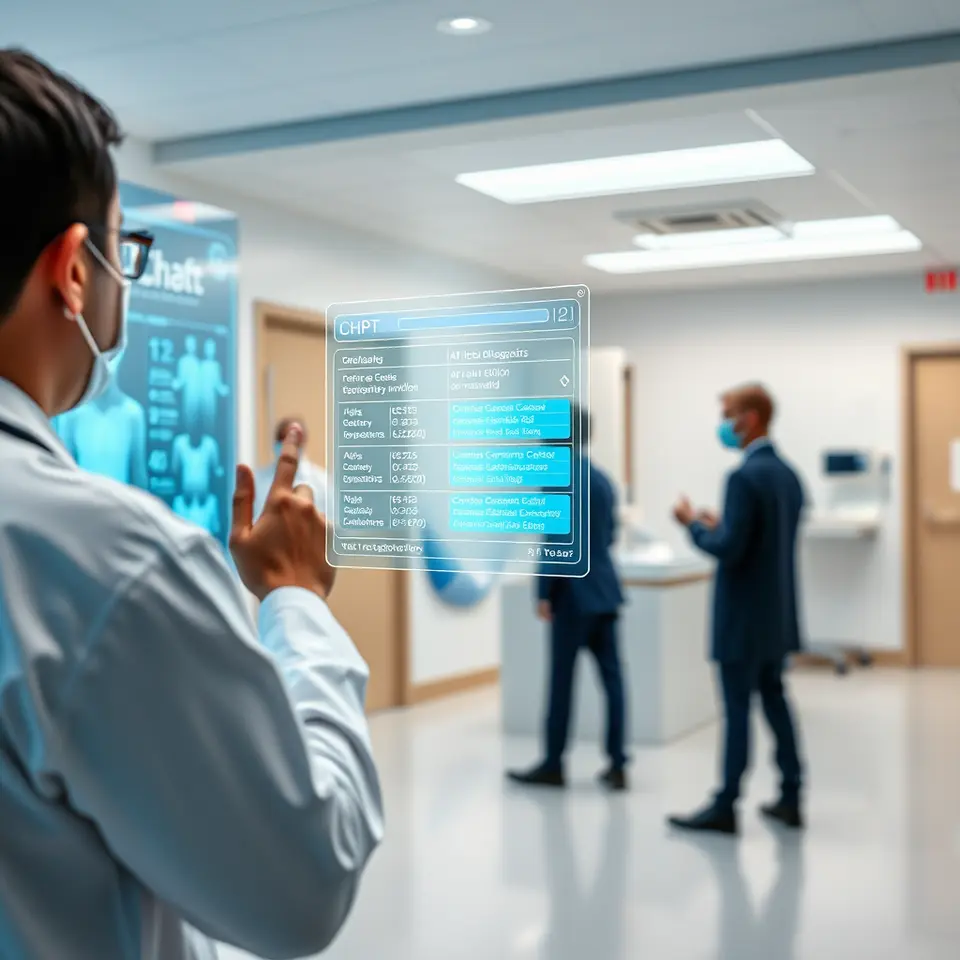 AI medical diagnosis system analyzing patient data