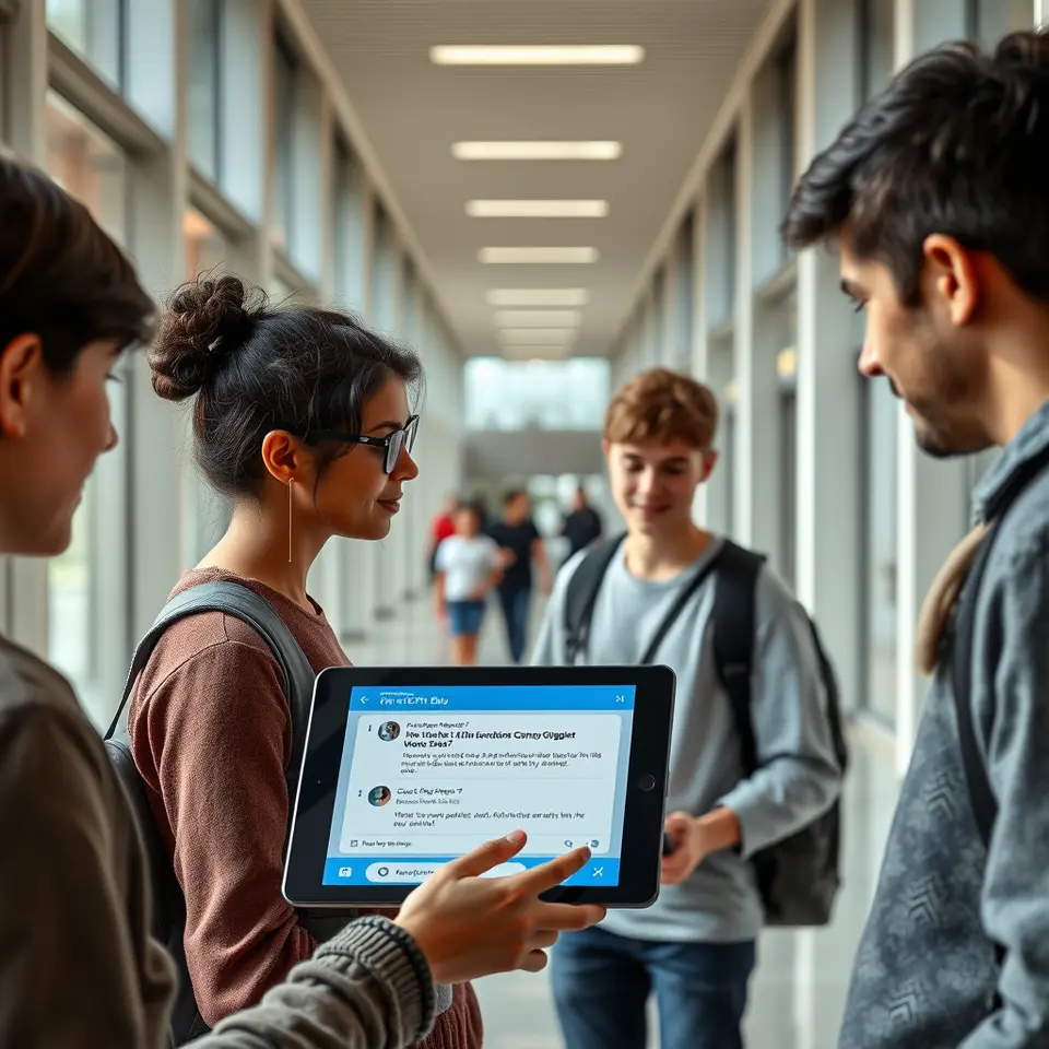 Students using the ChatGPT Edu platform on campus