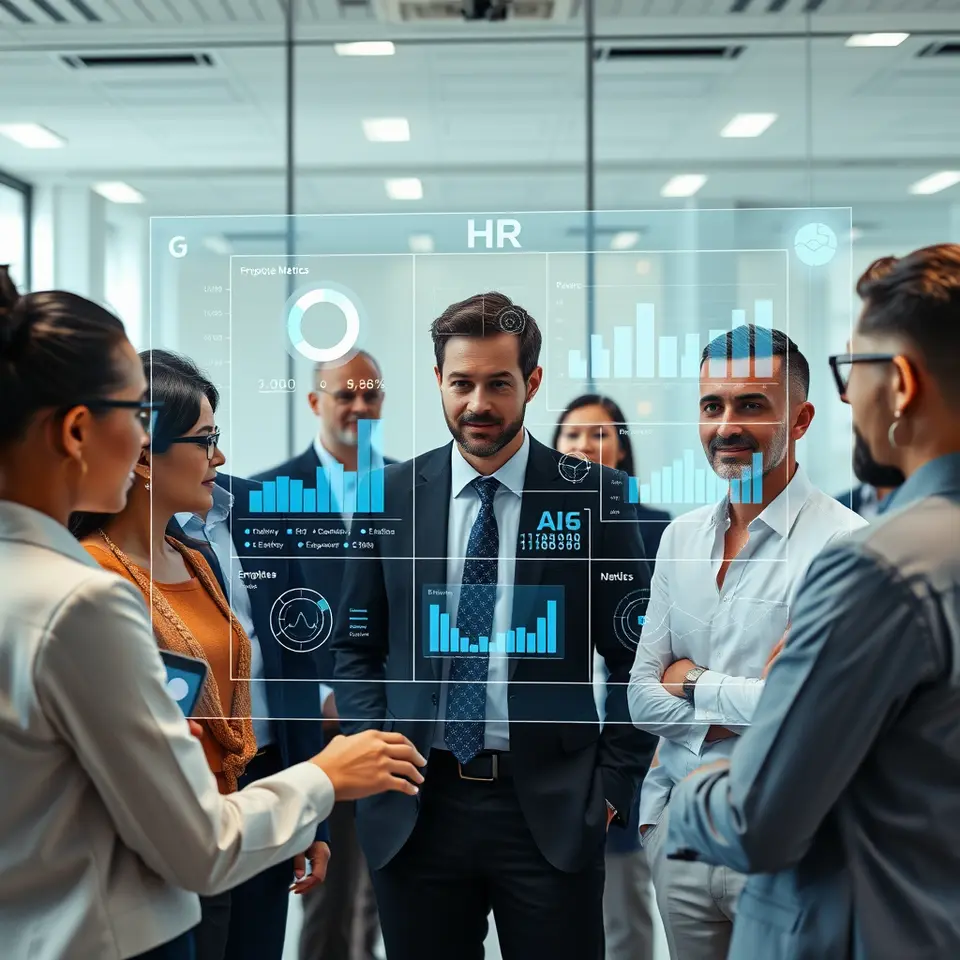 AI HR decision-making tools analyzing employee data