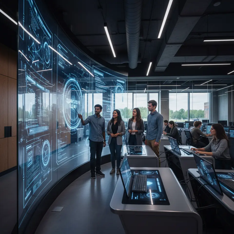 Students presenting AI campus solutions at ASU