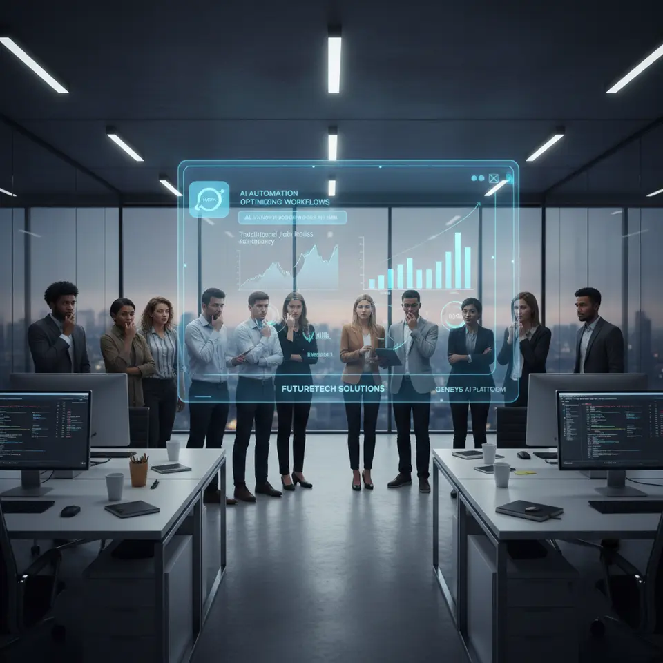 AI workforce disruption illustrated by ads on ChatGPT