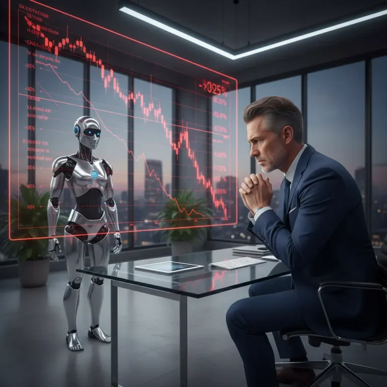 AI tools threaten financial advisors in modern office