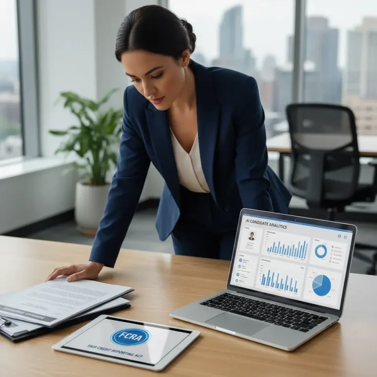 AI hiring FCRA compliance process illustration