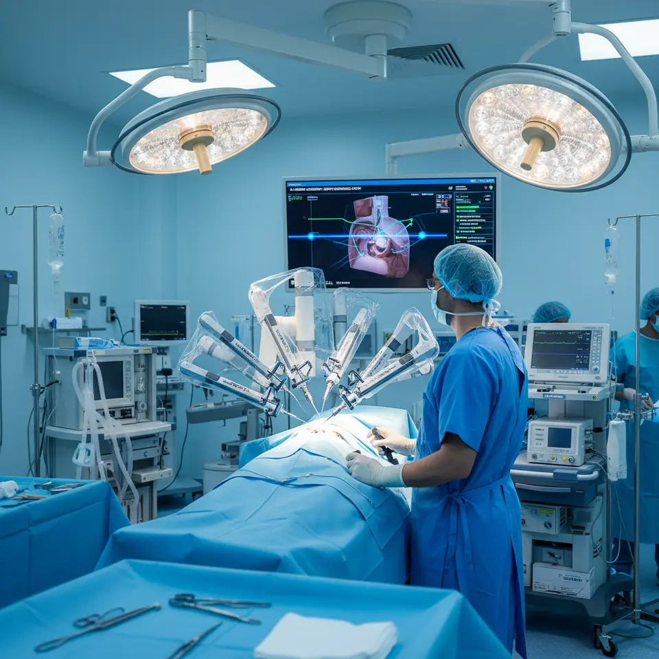 AI surgical tools in operating room