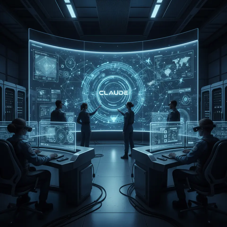 AI automation in defense operations with Claude AI