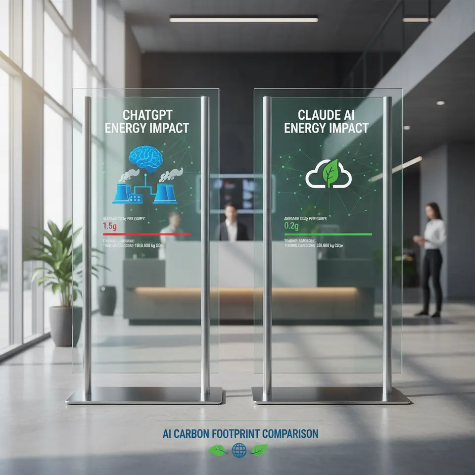 ChatGPT vs Claude AI carbon footprint comparison