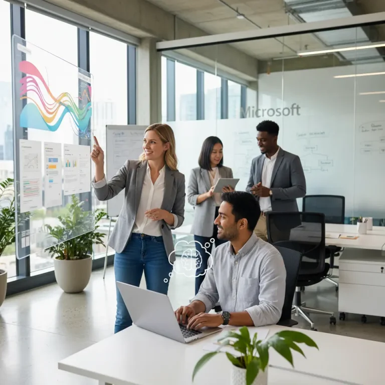 Non-technical employees developing AI tools at Microsoft