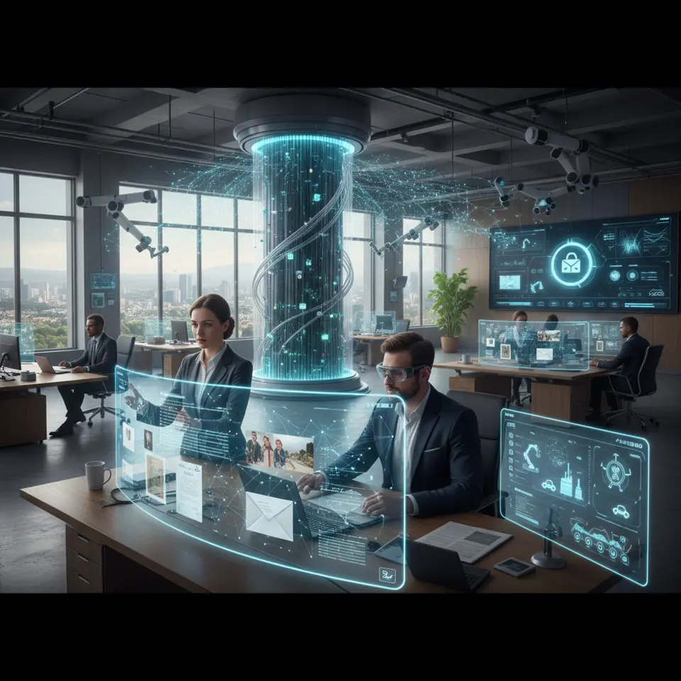 AI workforce automation concept